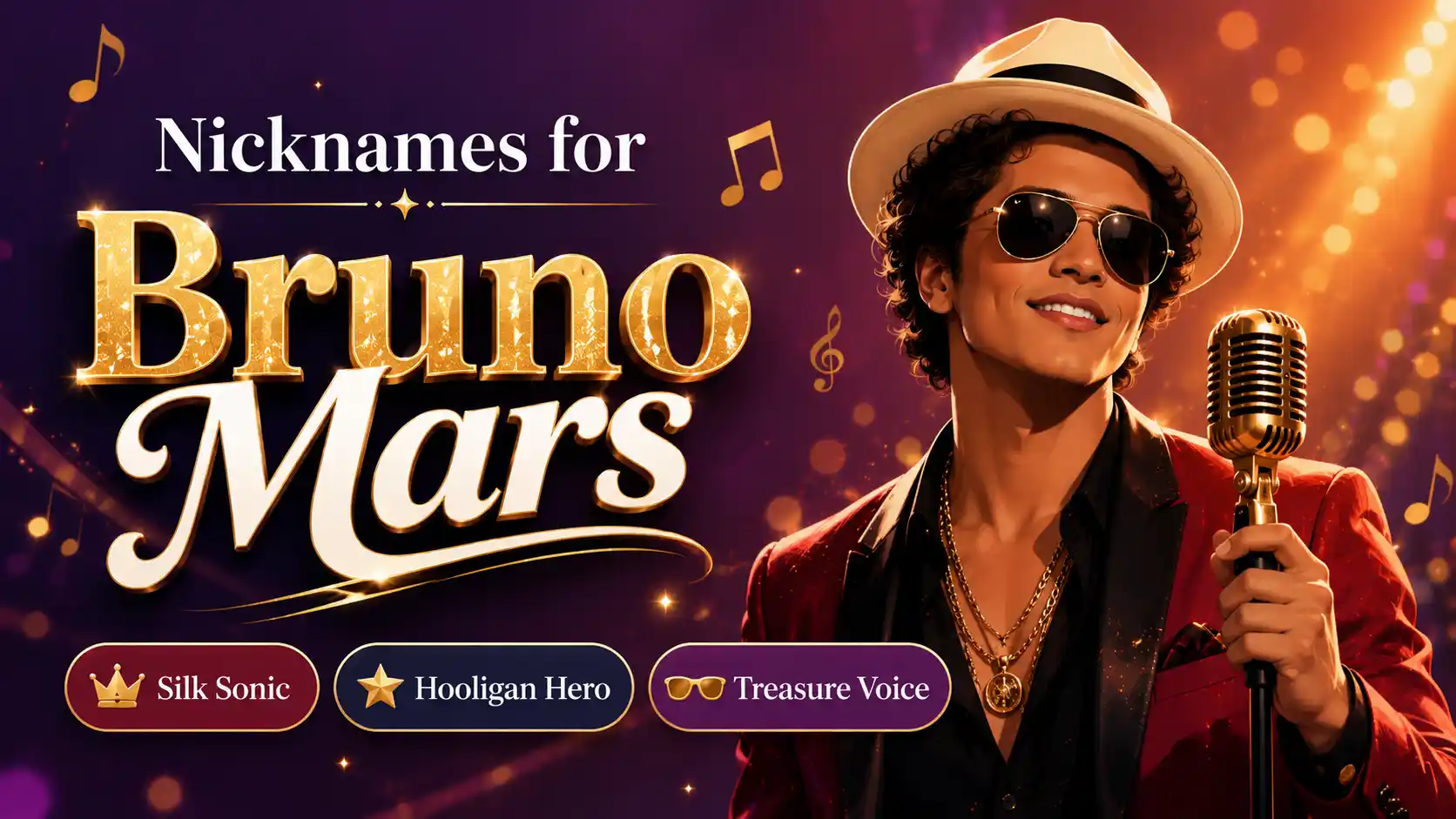 30+ Best Nicknames for Bruno Mars (Funny, Cool, Famous & Creative)