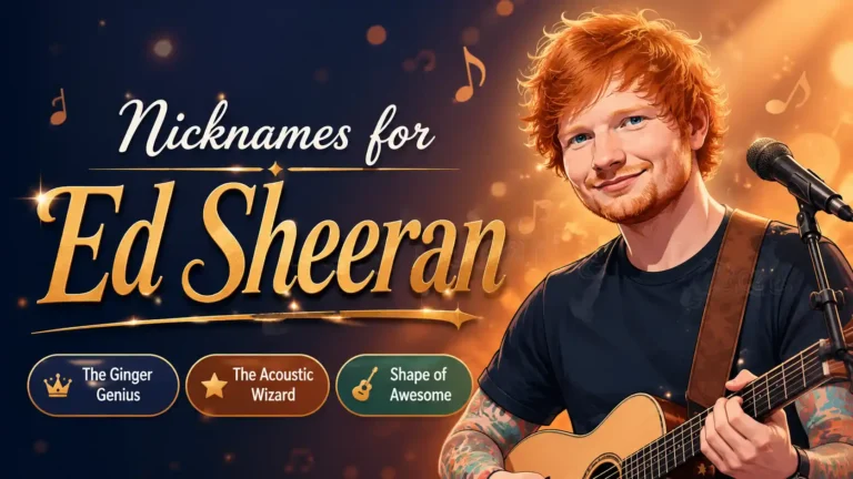 45+ Best Nicknames for Ed Sheeran 🎶 (Funny, Cool & Famous)