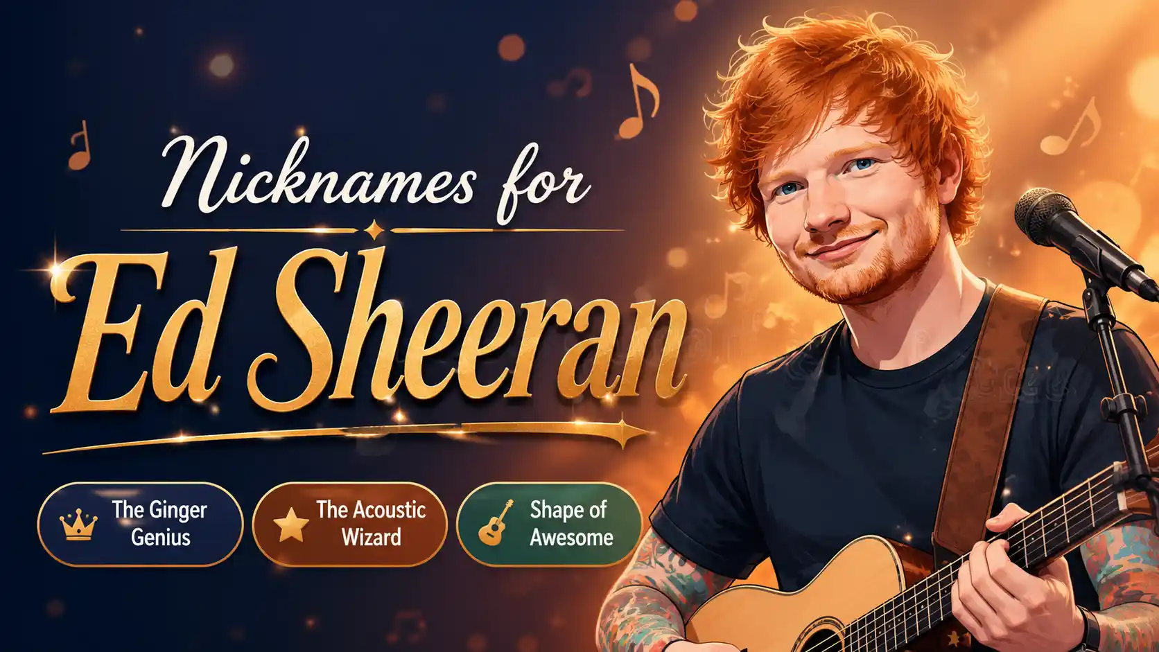 45+ Best Nicknames for Ed Sheeran 🎶 (Funny, Cool & Famous)