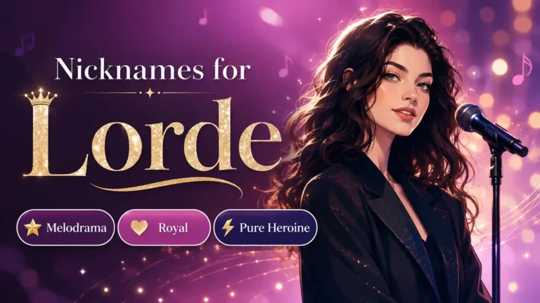 45+ Best Nicknames for Lorde (Funny, Cool, Famous & Creative)