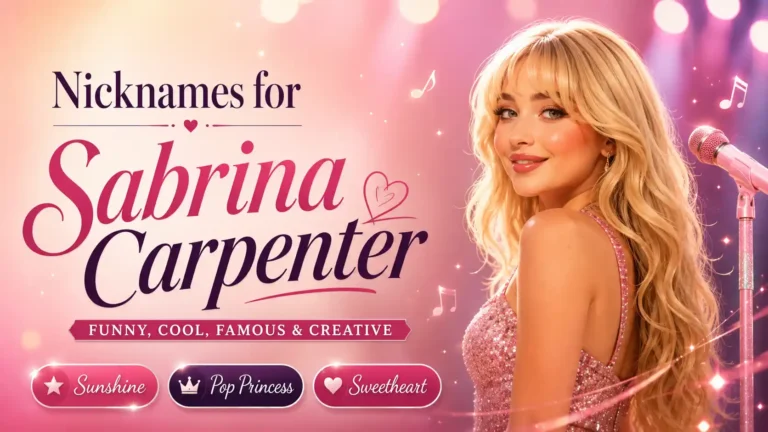 50+ Best Nicknames for Sabrina Carpenter (Funny, Cool, Famous & Creative)