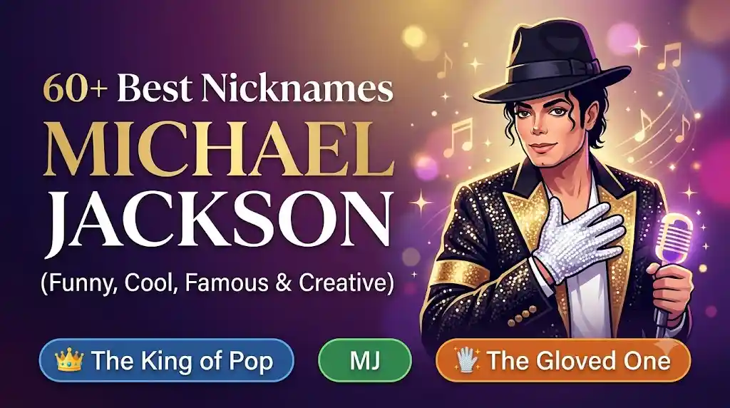 60+ Best Nicknames for Michael Jackson (Funny, Cool, Famous & Creative) 🎤