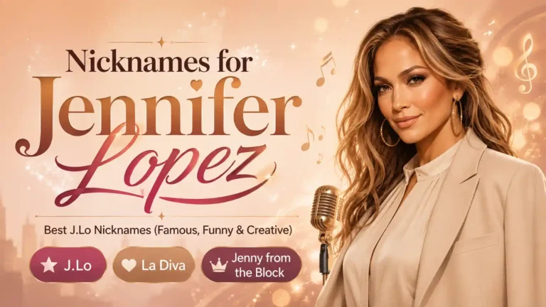 40+ Nicknames for Jennifer Lopez Best J.Lo Nicknames (Famous, Funny & Creative)🎤✨