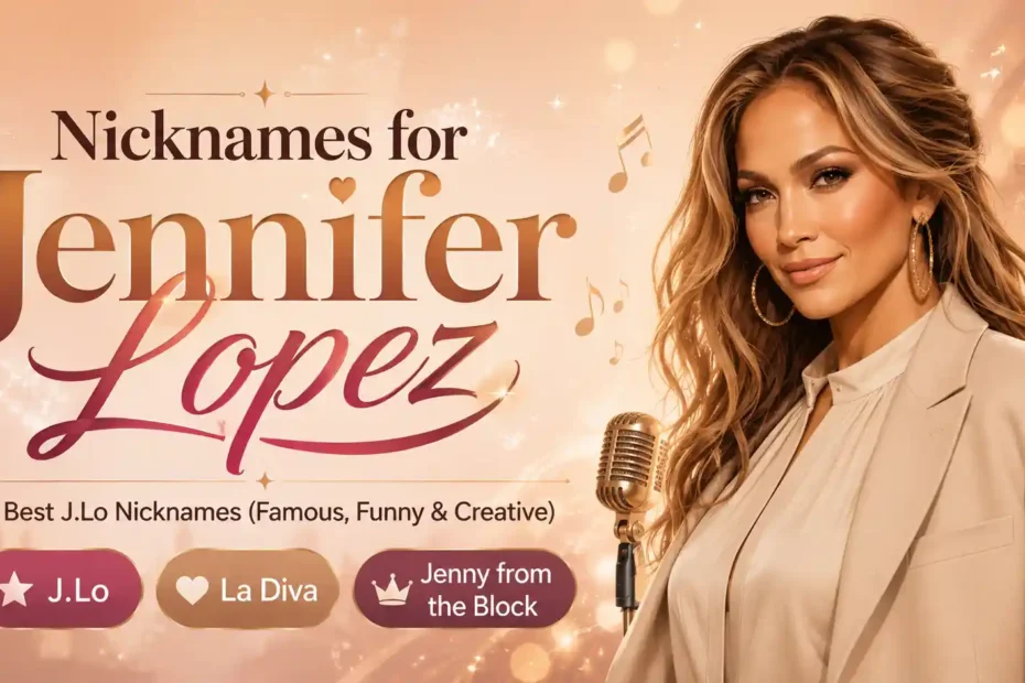 40+ Nicknames for Jennifer Lopez Best J.Lo Nicknames (Famous, Funny & Creative)🎤✨