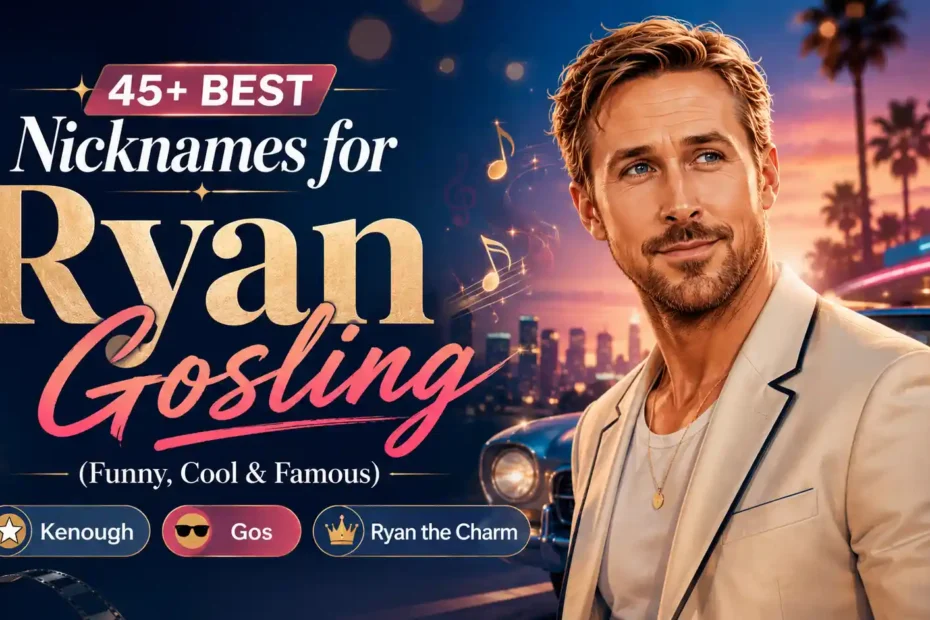 45+ Best Nicknames for Ryan Gosling (Funny, Cool & Famous)