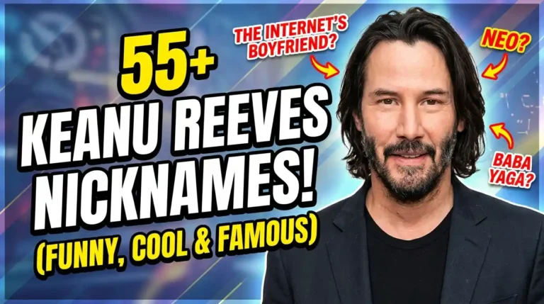 55+ Best Nicknames for Keanu Reeves (Funny, Cool & Famous)