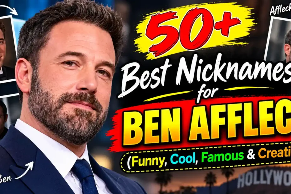 50+ Best Nicknames for Ben Affleck (Funny, Cool, Famous & Creative)