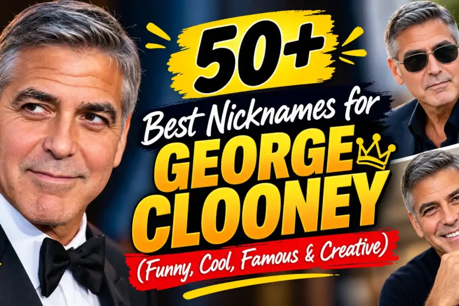 50+ Best Nicknames for George Clooney (Funny, Cool, Famous & Creative)