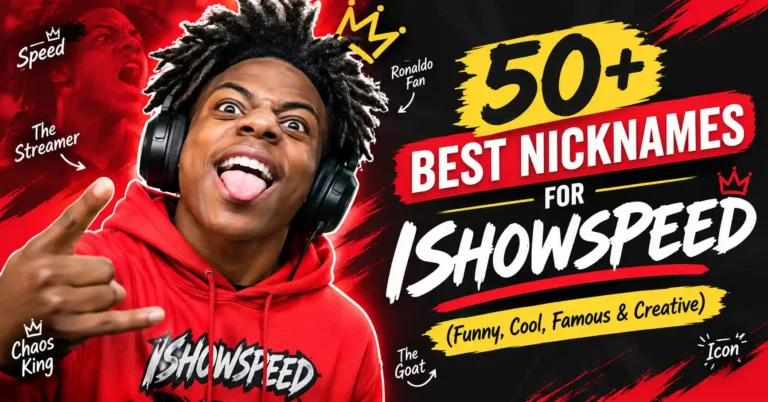 50+ Best Nicknames for IShowSpeed (Funny, Cool, Famous & Creative)