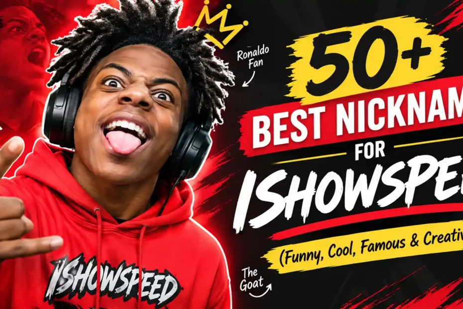 50+ Best Nicknames for IShowSpeed (Funny, Cool, Famous & Creative)