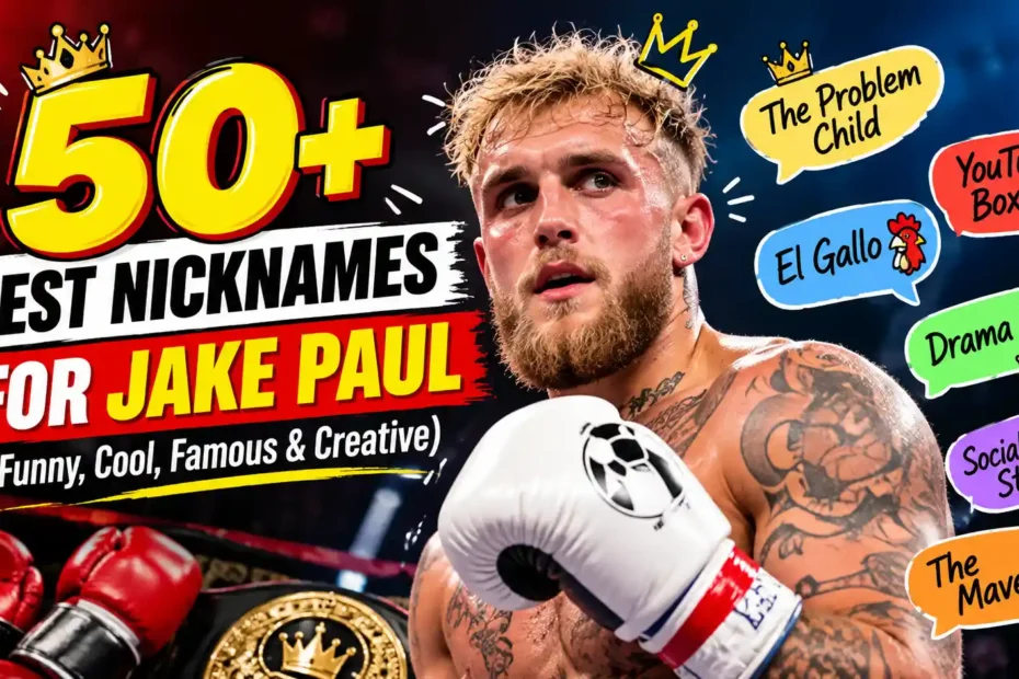 50+ Best Nicknames for Jake Paul (Funny, Cool, Famous & Creative)