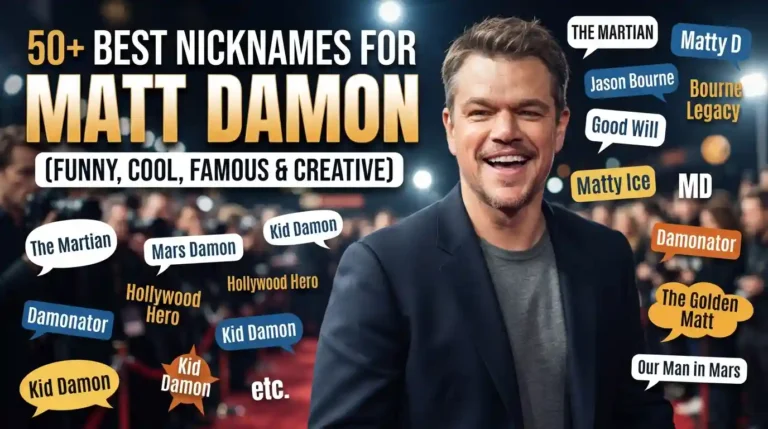 50+ Best Nicknames for Matt Damon (Funny, Cool, Famous & Creative)