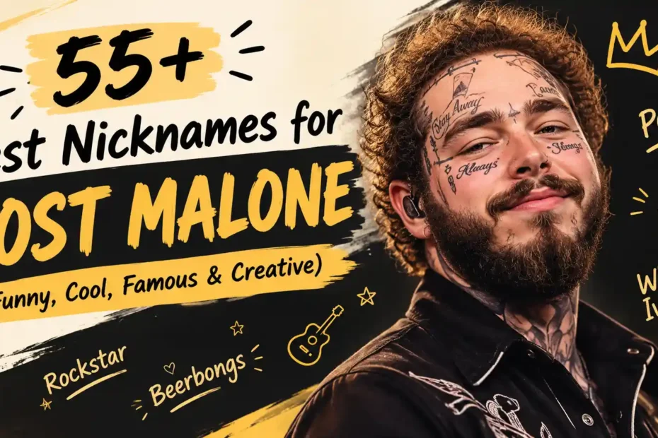 55+ Best Nicknames for Post Malone (Funny, Cool, Famous & Creative)